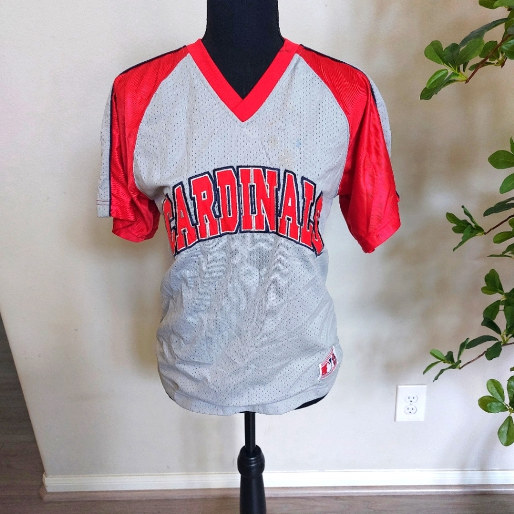 Cardinals Red and Gray Jersey Size 1XL
